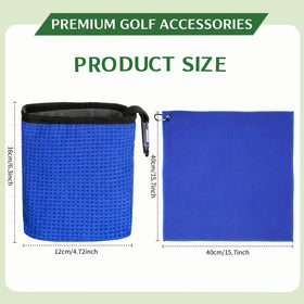 Lewtemi dual-sided towel for fast drying on the course.