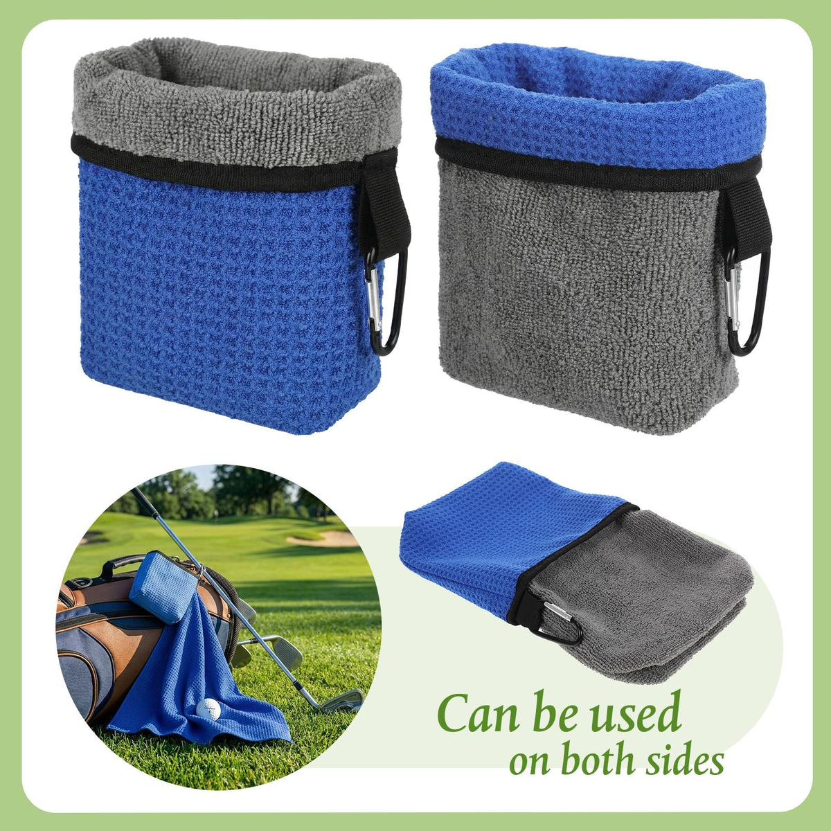 Lewtemi outer waffle grid cloth removes dirt from clubs.