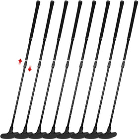 Leyndo 8-pack golf putters with adjustable length for versatile practice.
