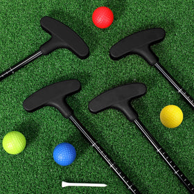 Leyndo 8-piece golf putter set for family practice sessions.