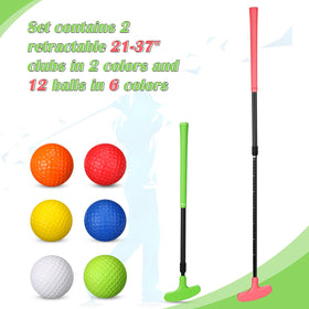 Leyndo adjustable-length putter extends from 53 to 93 cm for personalized fit.