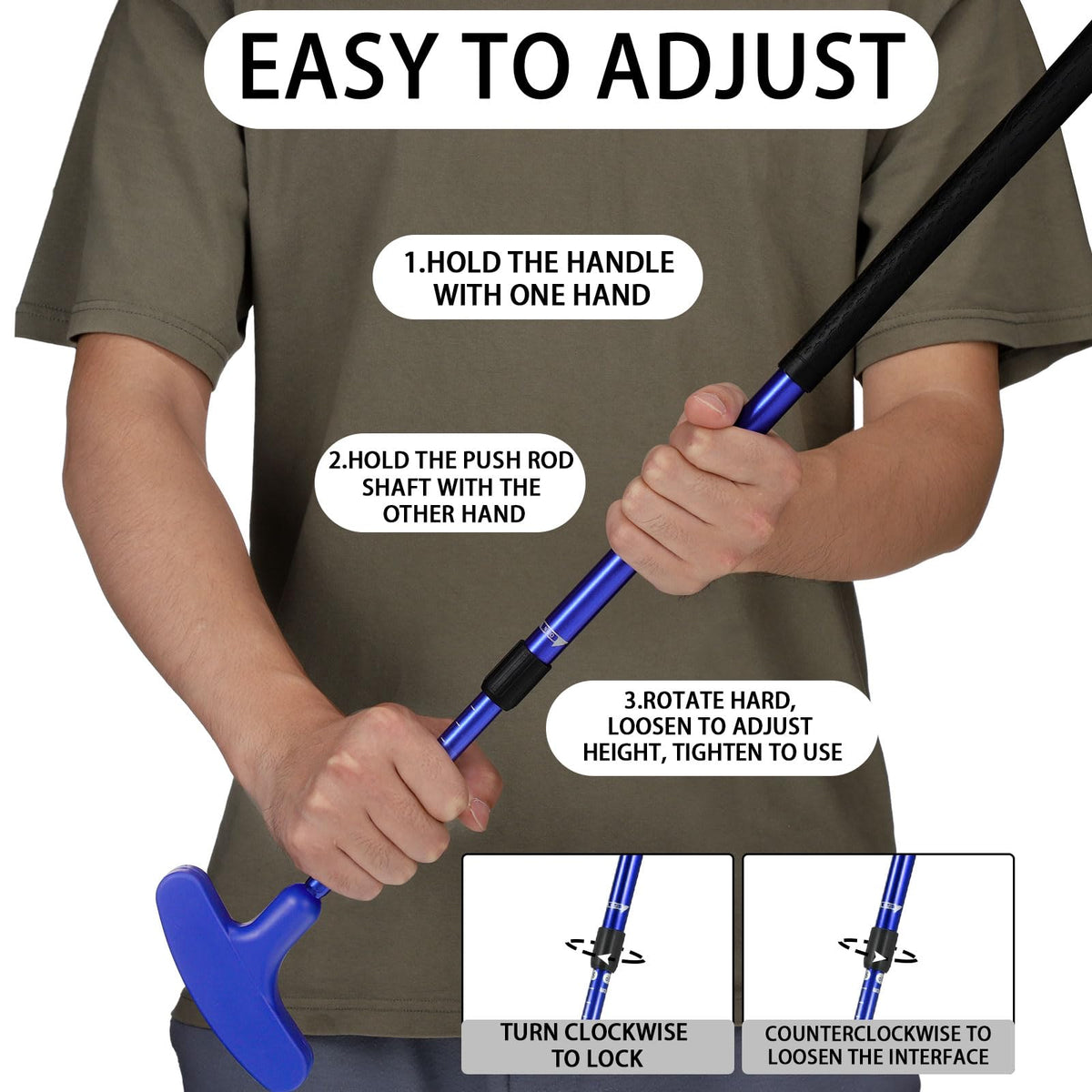Leyndo indoor-outdoor golf putter set supports training anywhere and easy storage