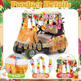 Leyndo short wreath 40-42in creates a bold frame on the golf cart