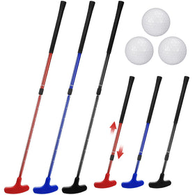 Leyndo three-putters-and-balls pack for versatile practice at home or course