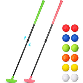 Leyndo two-way golf putter set for versatile right or left-handed practice.