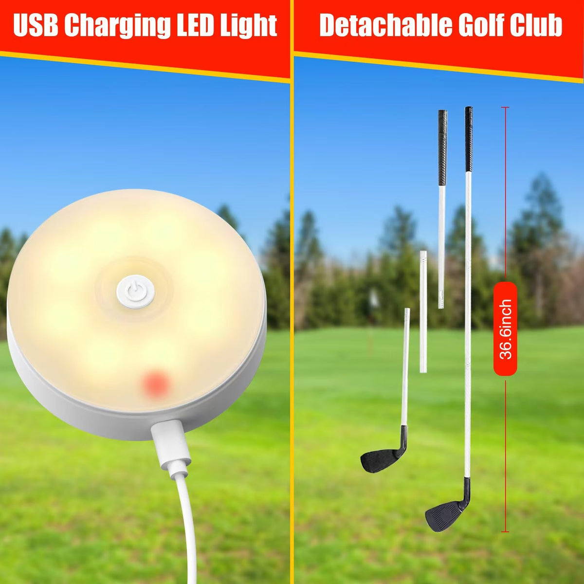 LHPY easy-setup golf game designed for travel and outdoor fun