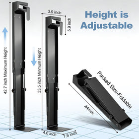 LHPY anti-slip brackets securely hold a golf bag on the wall.