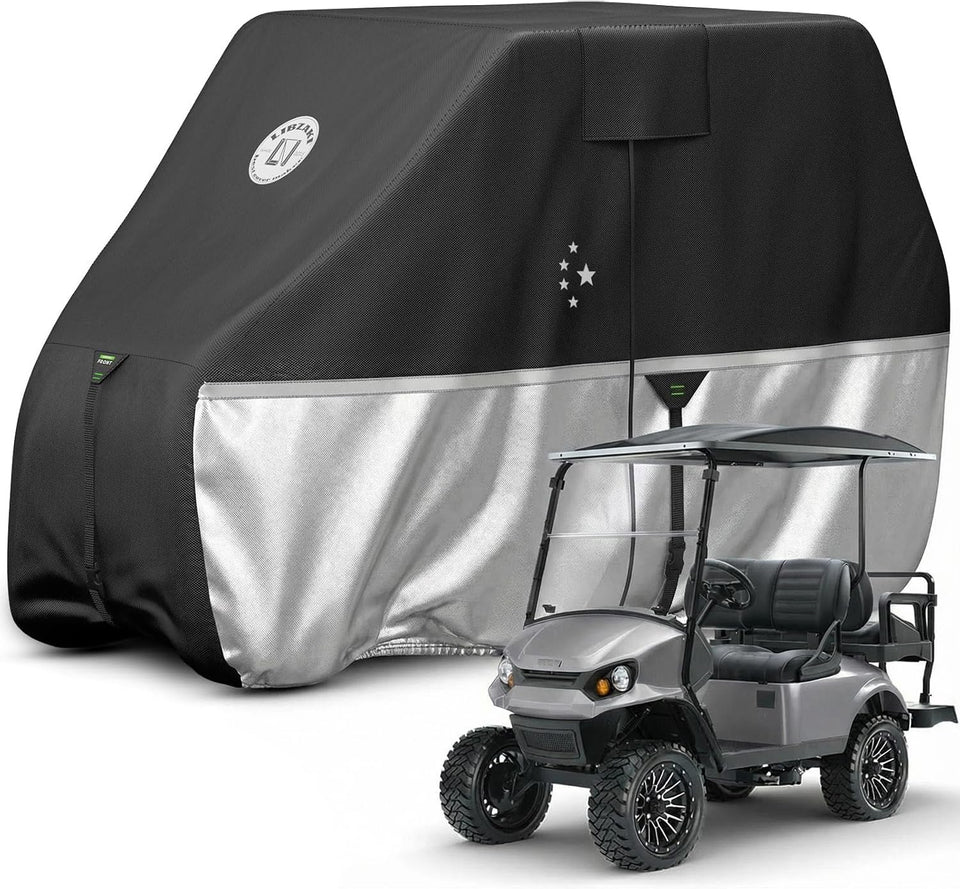LI LIBZAKI golf cart cover front view with durable weather protection