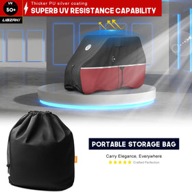 LI LIBZAKI golf cart cover storage bag included for easy transport.