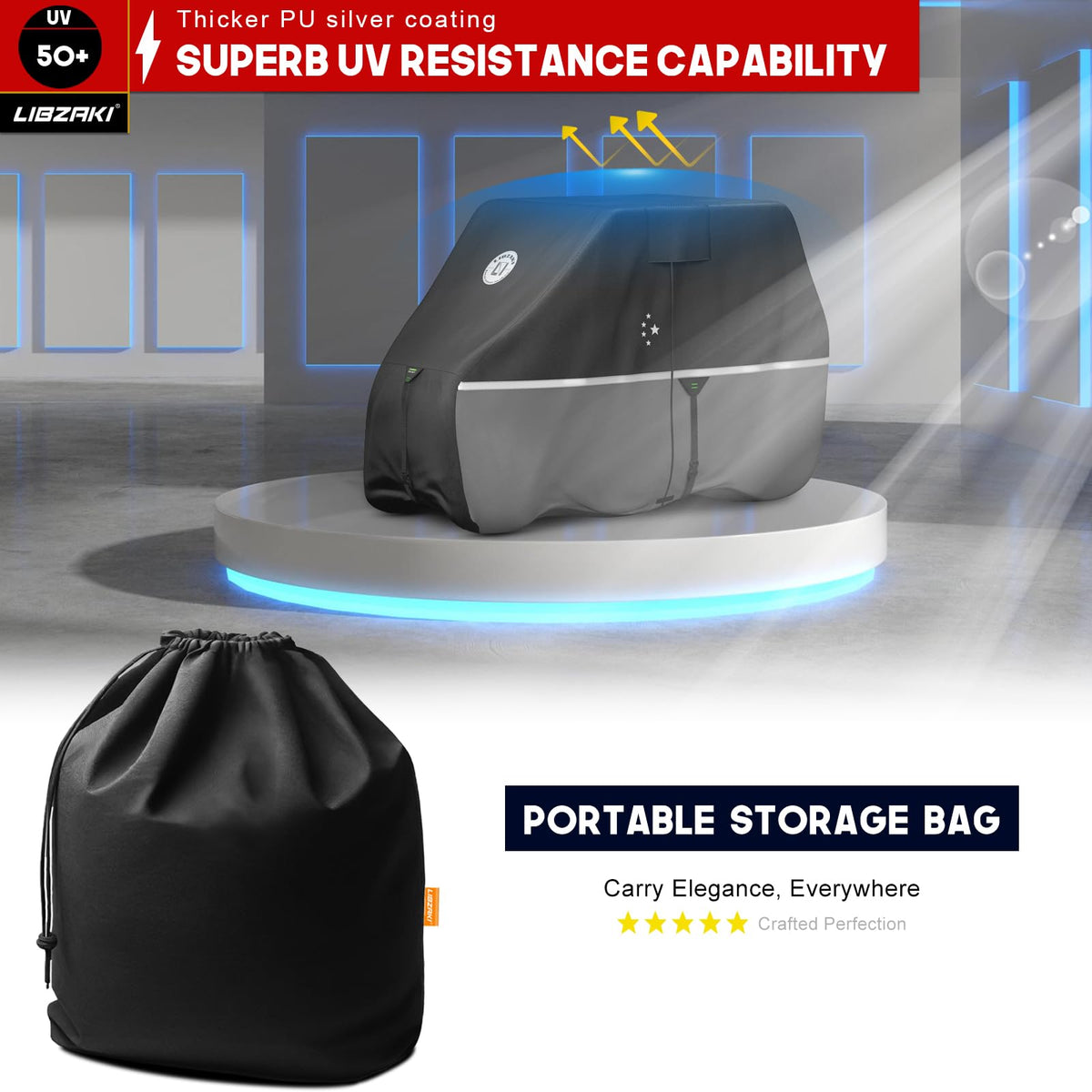 LI LIBZAKI storage bag included for portable storage and quick packing.