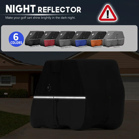 LI LIBZAKI golf cart cover side vents promote airflow and dryness.