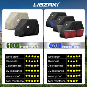 LI LIBZAKI cover rear view with access zippers for loading.