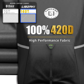 LI LIBZAKI waterproof golf cart cover rear view with reflective safety strips