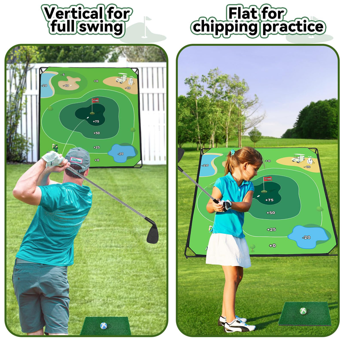 Adjustable Liberry golf clubs fit all ages for versatile use