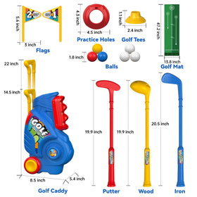 Liberry colorful durable toddler golf clubs encourage outdoor exploration.