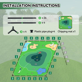 Compact storage and transport for Liberry golf game set