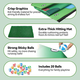Family yard play with Liberry golf game for adults and kids