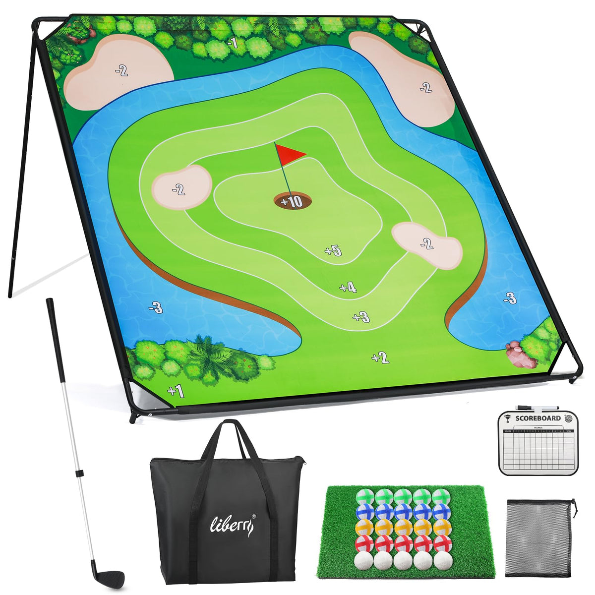 Liberry golf chipping mat large for realistic practice at home