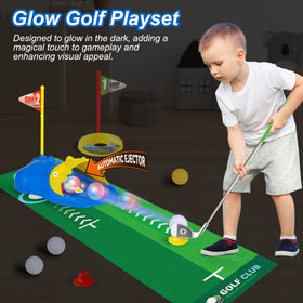 Liberry two tees help set up putting practice anywhere.