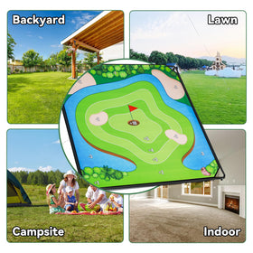 Liberry outdoor indoor family golf game suited for yards or rooms