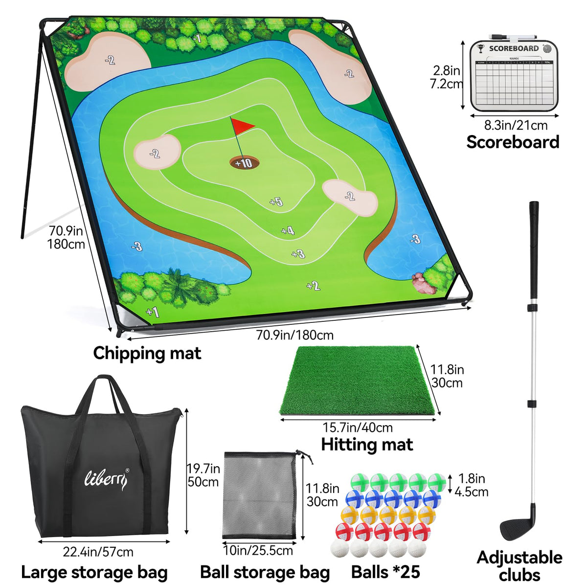 Liberry small storage bag keeps balls organized and easy to grab