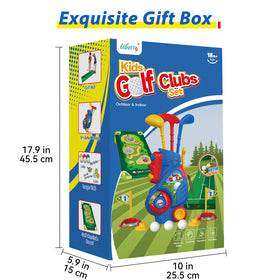 Liberry toddler golf cart packaging ideal for gifting.