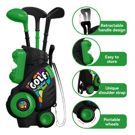 Liberry toddler putter for smooth, controlled putting practice at home.