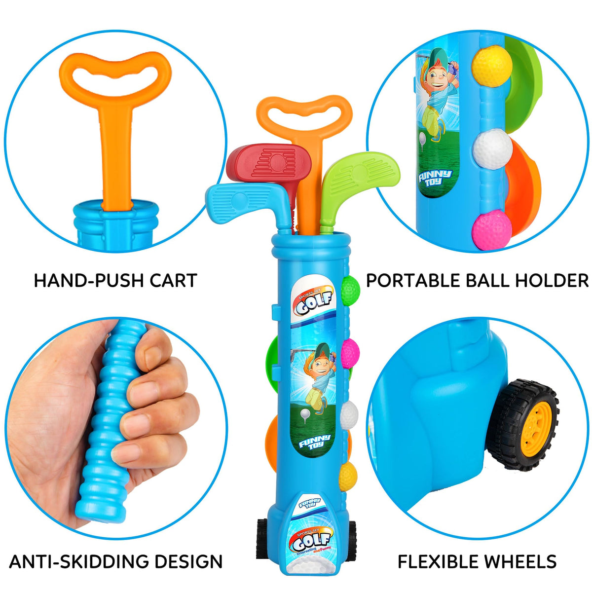 Liberry toddler golf set balls designed for soft practice