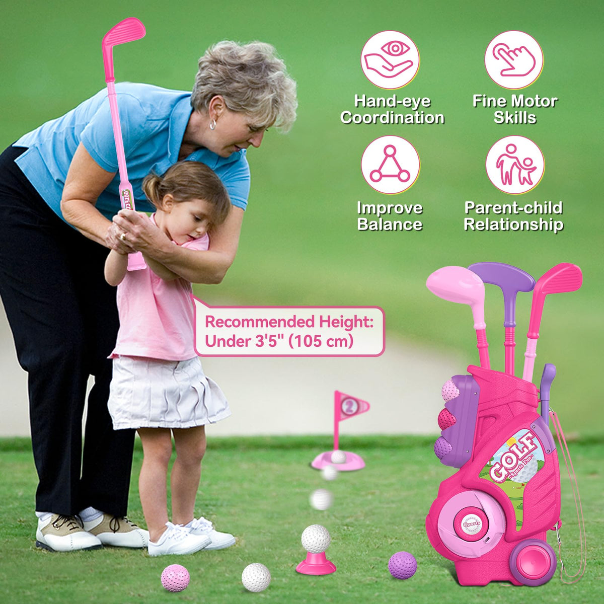 Liberry practice mat enhances realistic swings at home