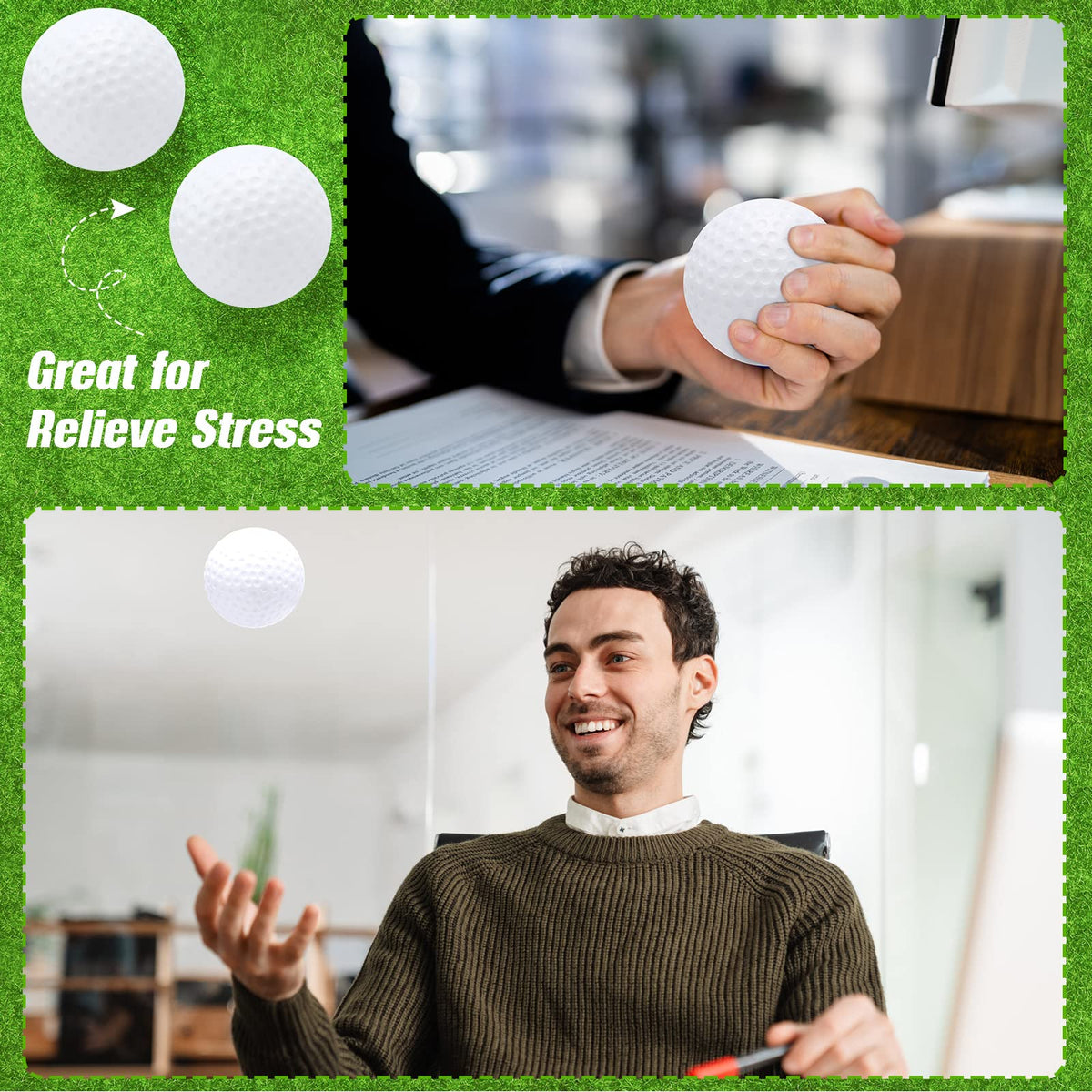 Aesthetic Libima stress balls decorate homes or offices.