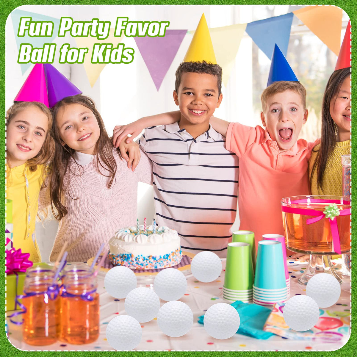 Indoor and outdoor play with Libima foam golf balls.