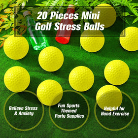 Libima foam golf ball on desk, satisfying tactile squeeze during work breaks.