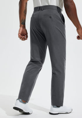 Libin men's golf pants back pockets securely hold gloves and small items.