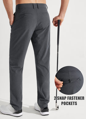 Libin men's golf pants classic fit waistband detail for comfort
