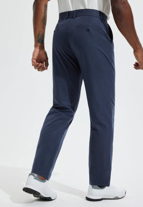 Libin men's golf pants front pockets closeup showing secure storage