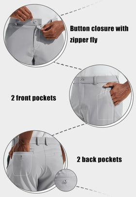 Libin men's golf pants, front pockets, ample storage for essentials.