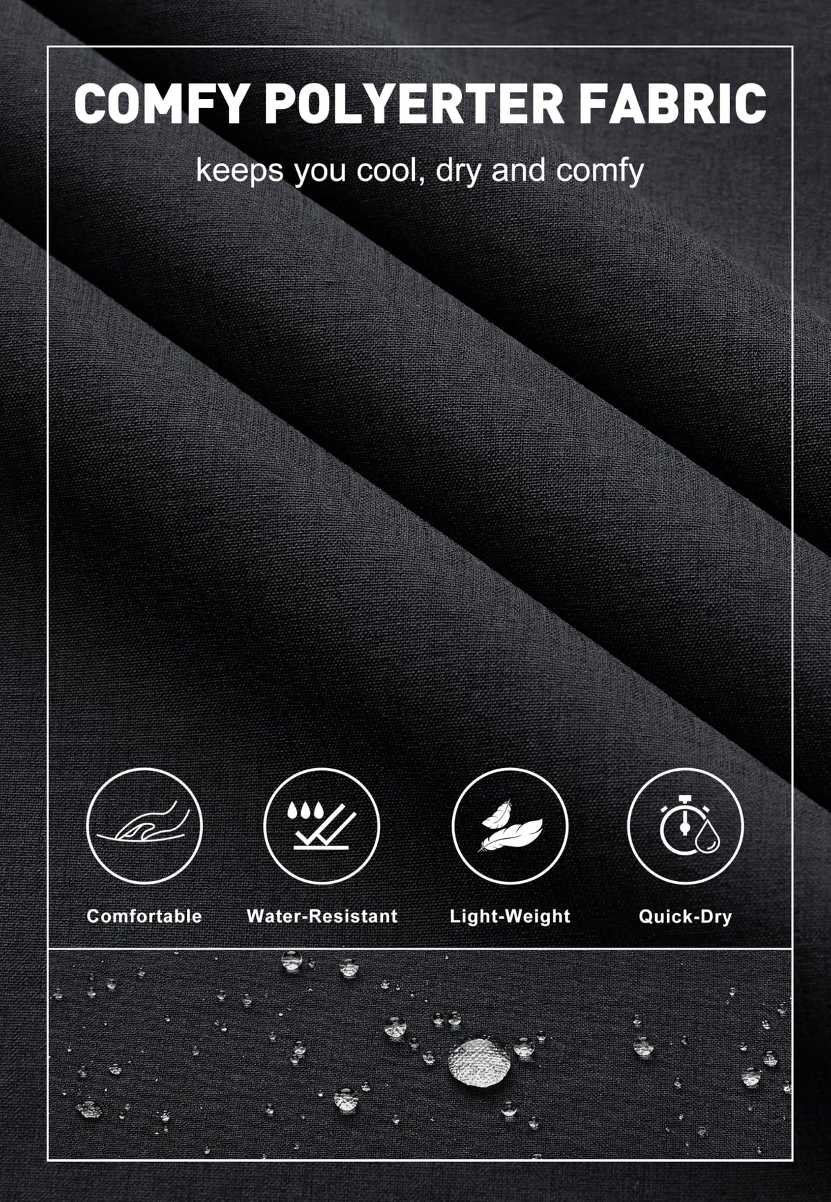 Libin inseam 32-inch pants ideal for average height players.
