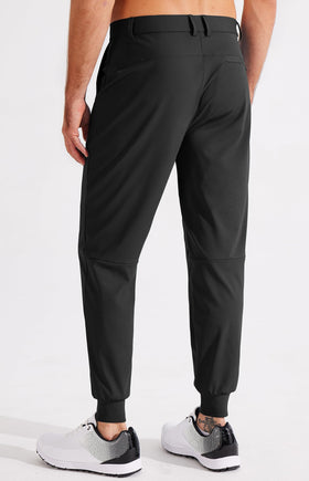 Libin men's golf pants back pocket detail for secure storage during rounds.