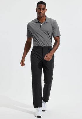 Libin pants in action on the green for versatile wear