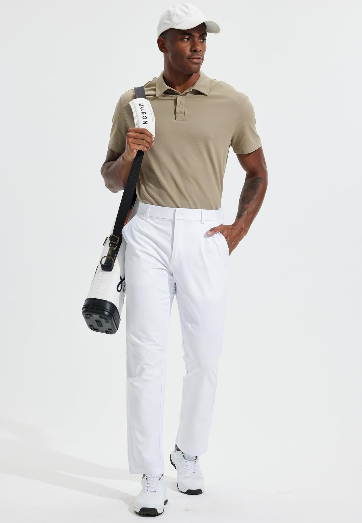 Libin men's golf pants straight-leg design for versatile wear.