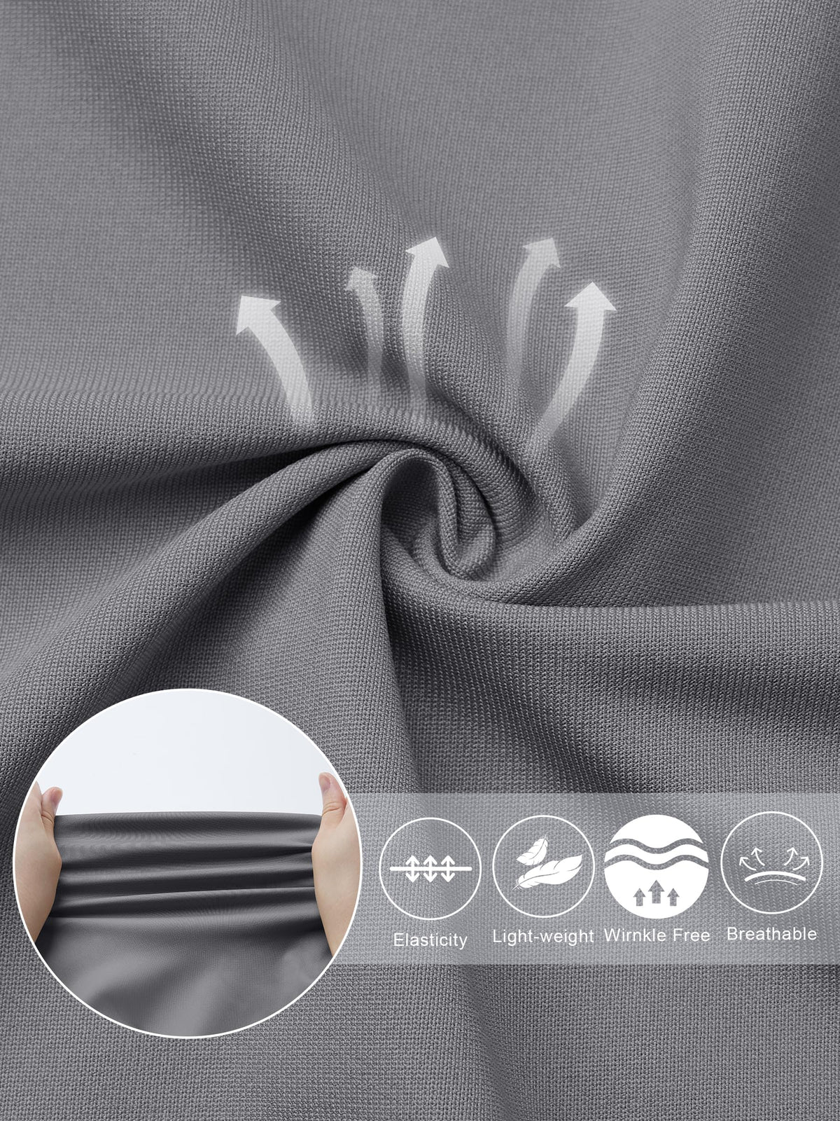 Libin stretch-comfort fabric 100% polyester for lightweight, breathable wear