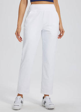 Libin women's athletic sweatpants back view highlighting waist shaping and sleek silhouette.