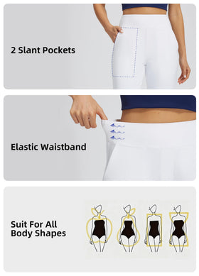 Libin pockets detail with four pockets and rear zippers for essentials.