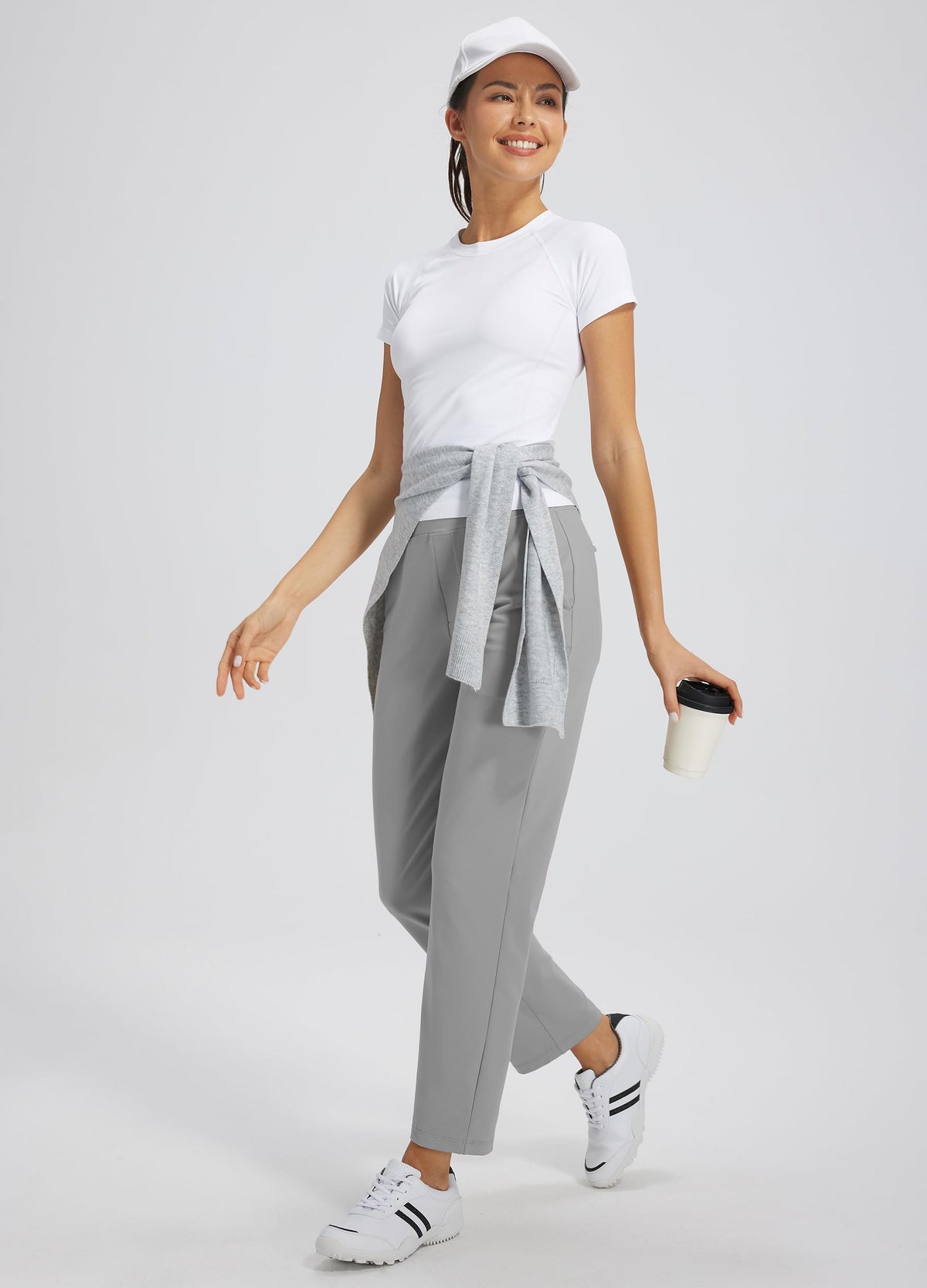 Libin women's casual pants four deep pockets for secure storage on the go