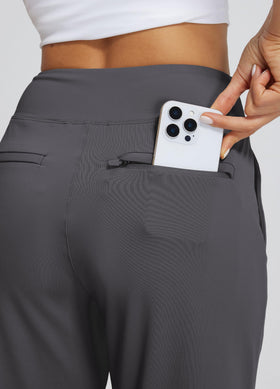Libin women's casual travel pants back pocket zip for secure storage