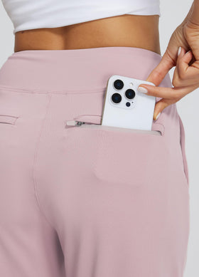Libin waist detail showing elastic waistband for secure fit
