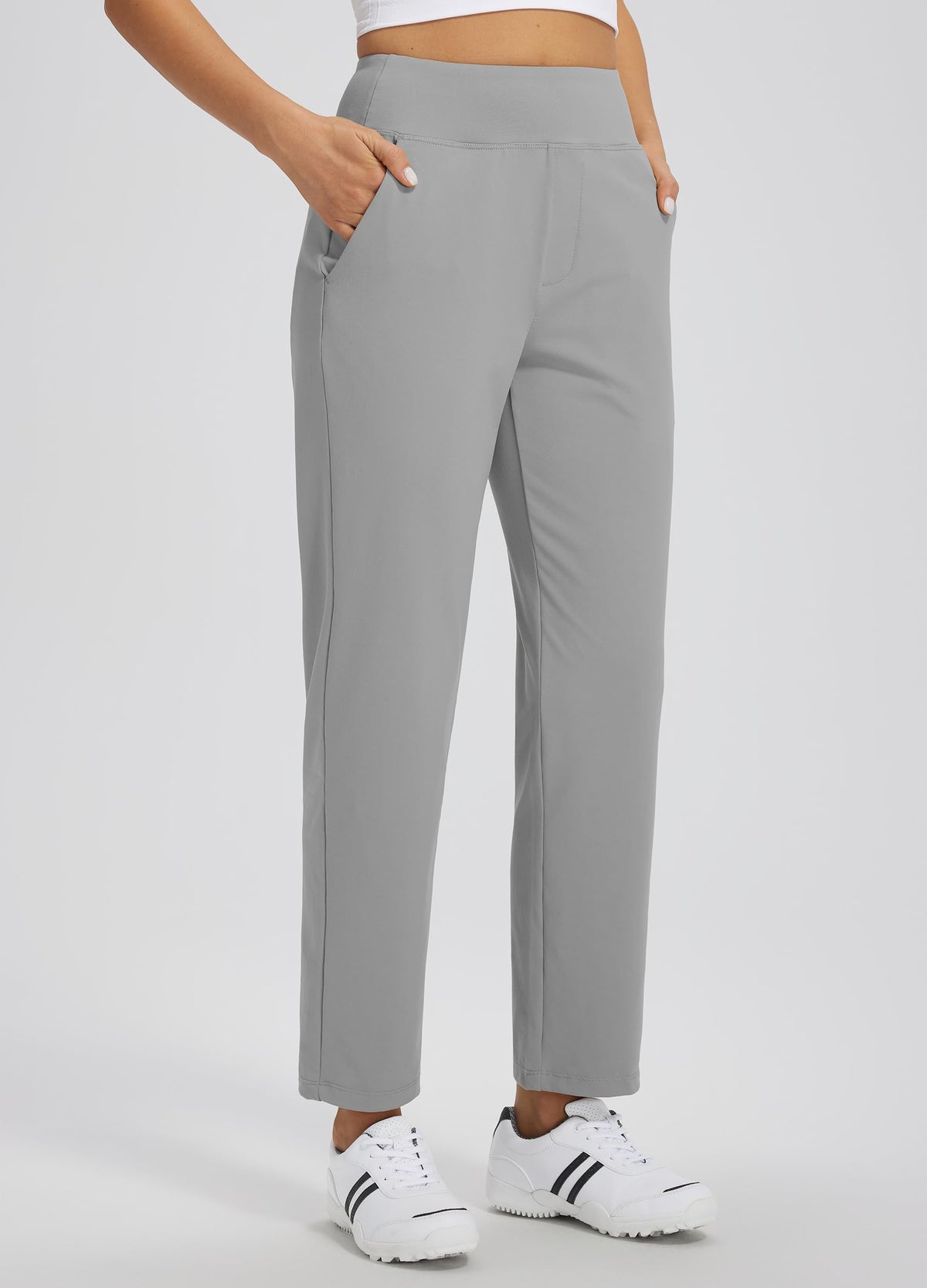 Libin women's casual travel pants elastic waistband for secure, comfortable fit.