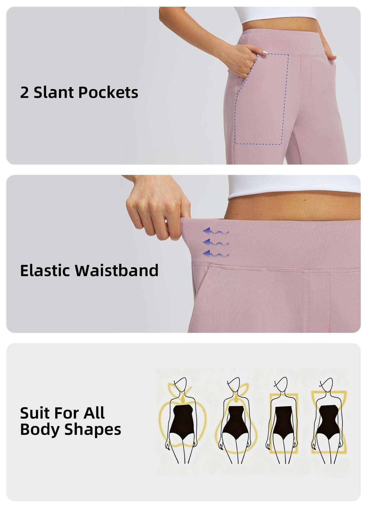 Libin pants with four deep pockets for secure essentials on the go