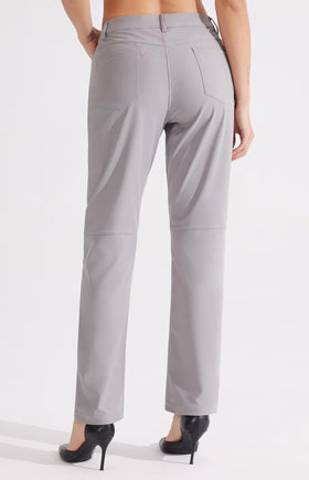 Libin Women's Dress Pants back view highlighting practical back pockets for essentials