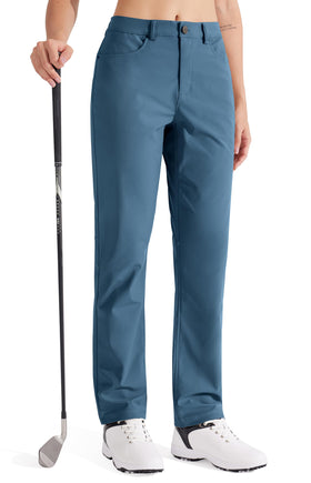 Libin women's golf pants with stretch straight-leg design for versatile on-course and office wear.